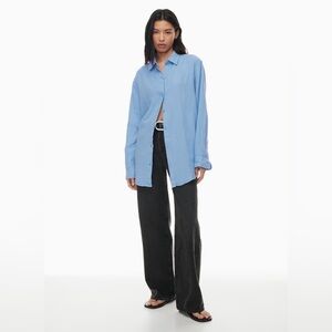 Aritzia Little Moon sail blue shirt